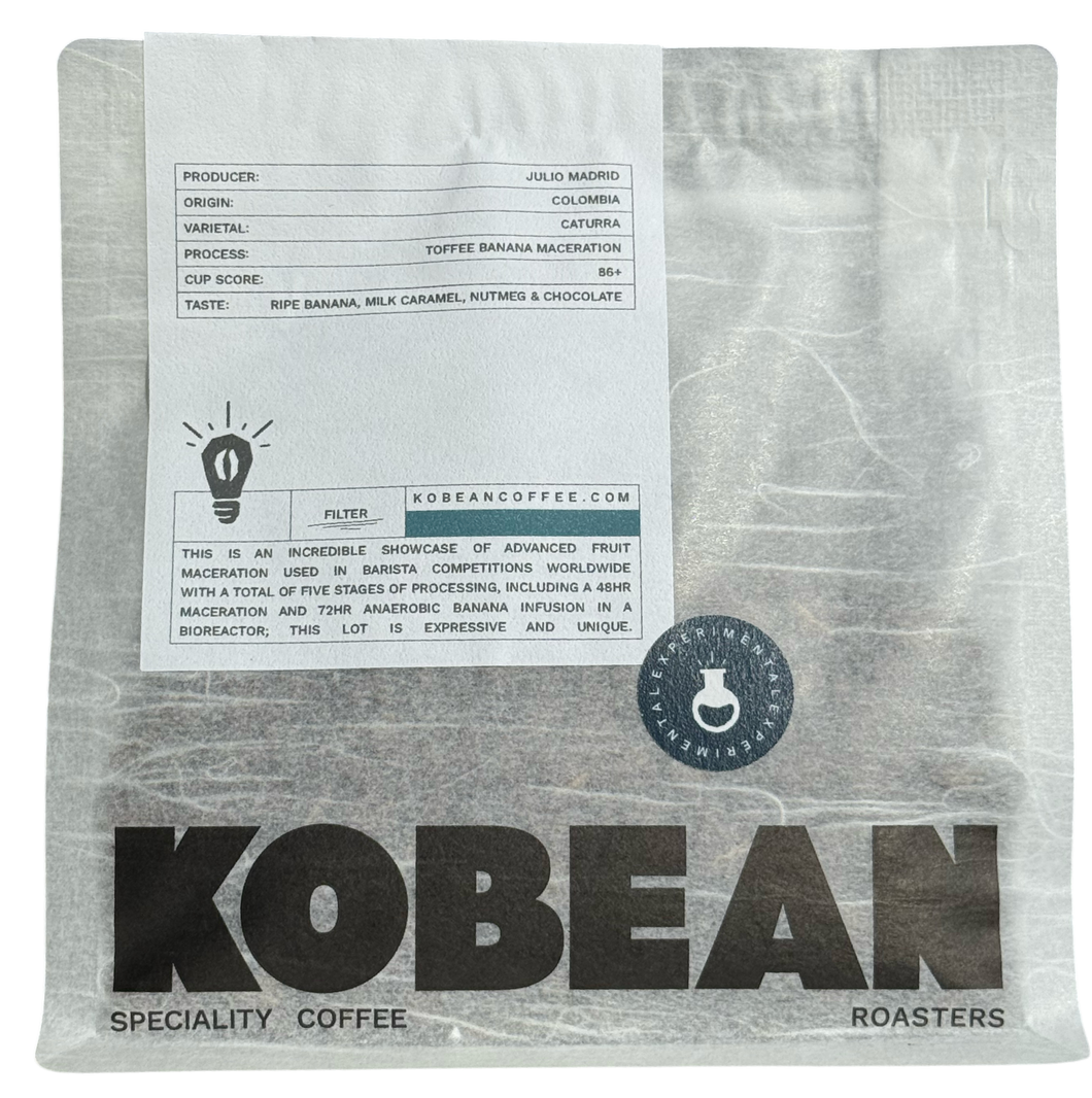 Julio Madrid - (Toffee Banana Maceration, Caturra) SCA:86+